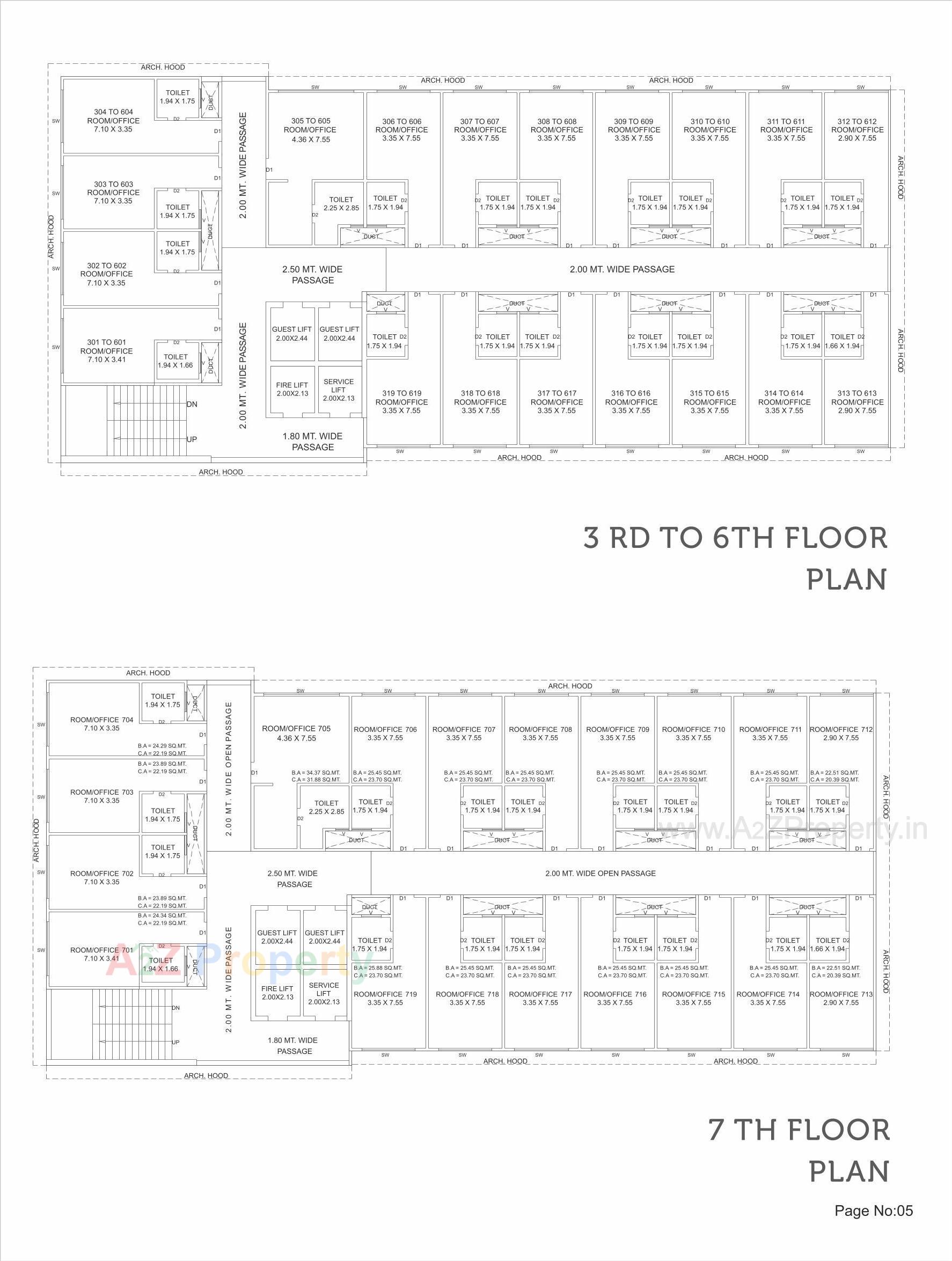 Layout of real estate project Fairlark located at Akota, Vadodara, Gujarat