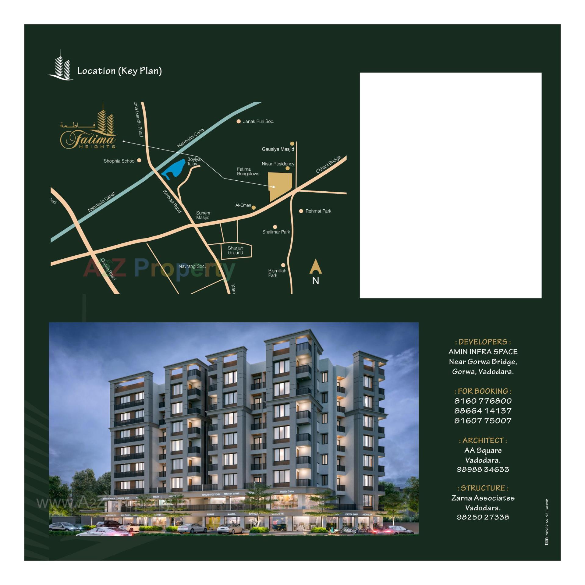  of real estate project Fatima Heights located at Gorva, Vadodara, Gujarat