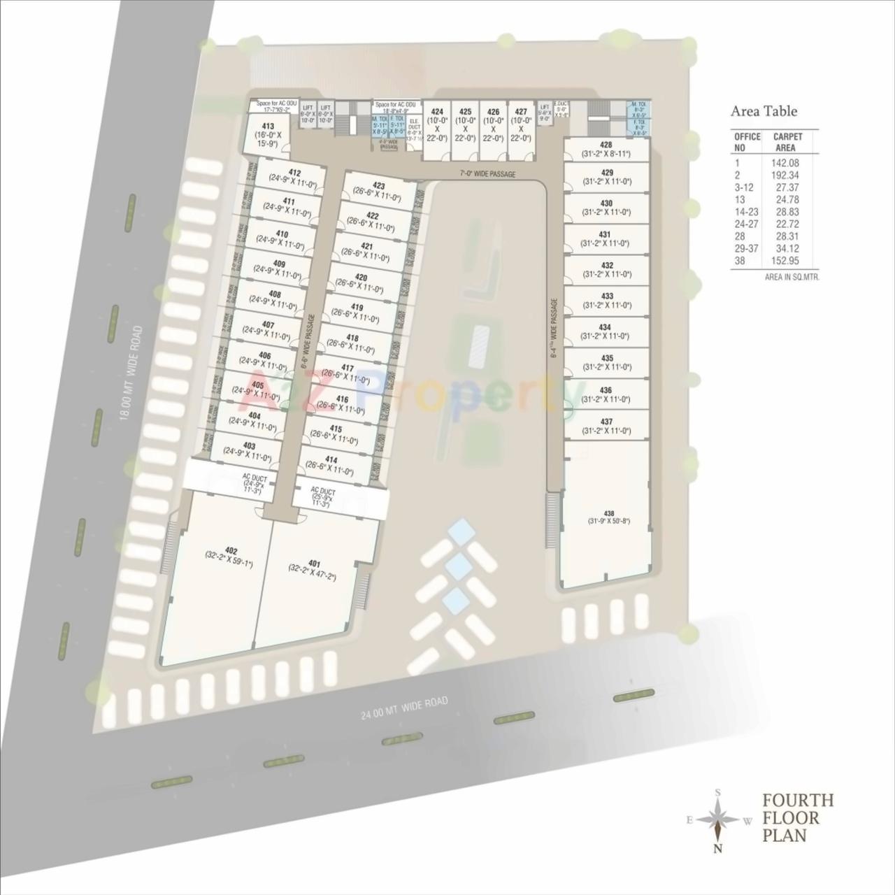 Layout of real estate project Florence Excellence located at Bhayli, Vadodara, Gujarat