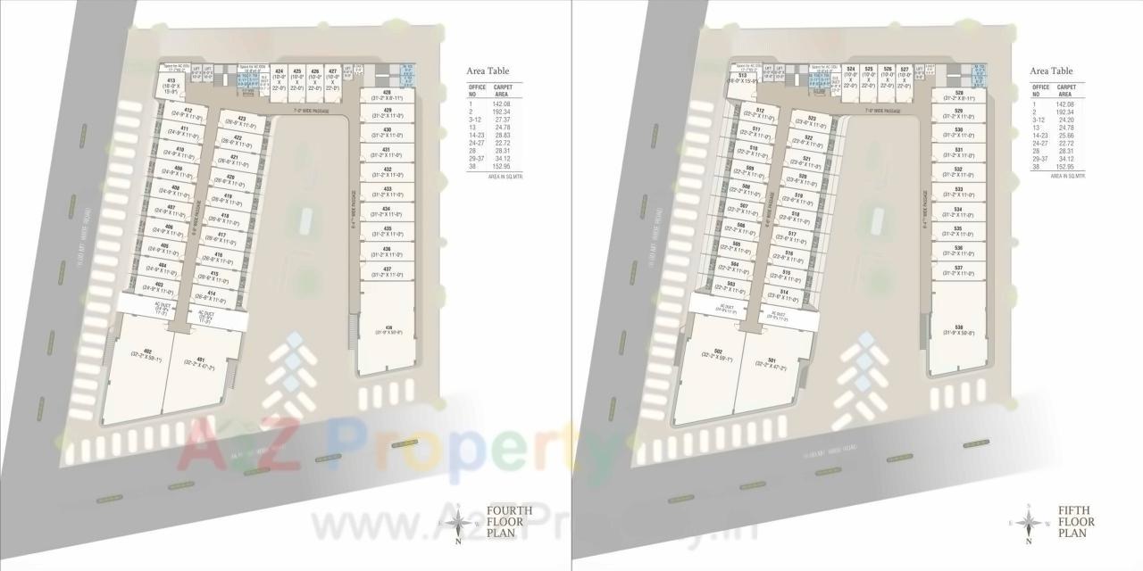 Layout of real estate project Florence Excellence located at Bhayli, Vadodara, Gujarat
