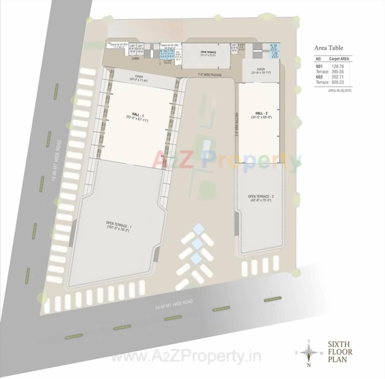 Layout of real estate project Florence Excellence located at Bhayli, Vadodara, Gujarat