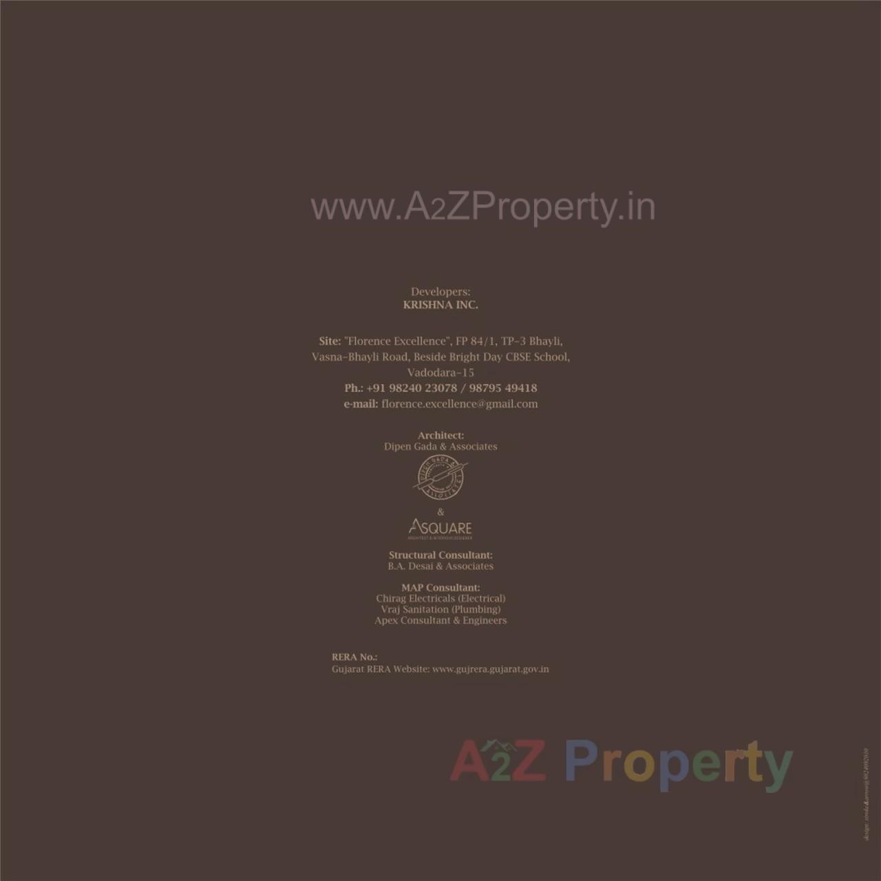  of real estate project Florence Excellence located at Bhayli, Vadodara, Gujarat