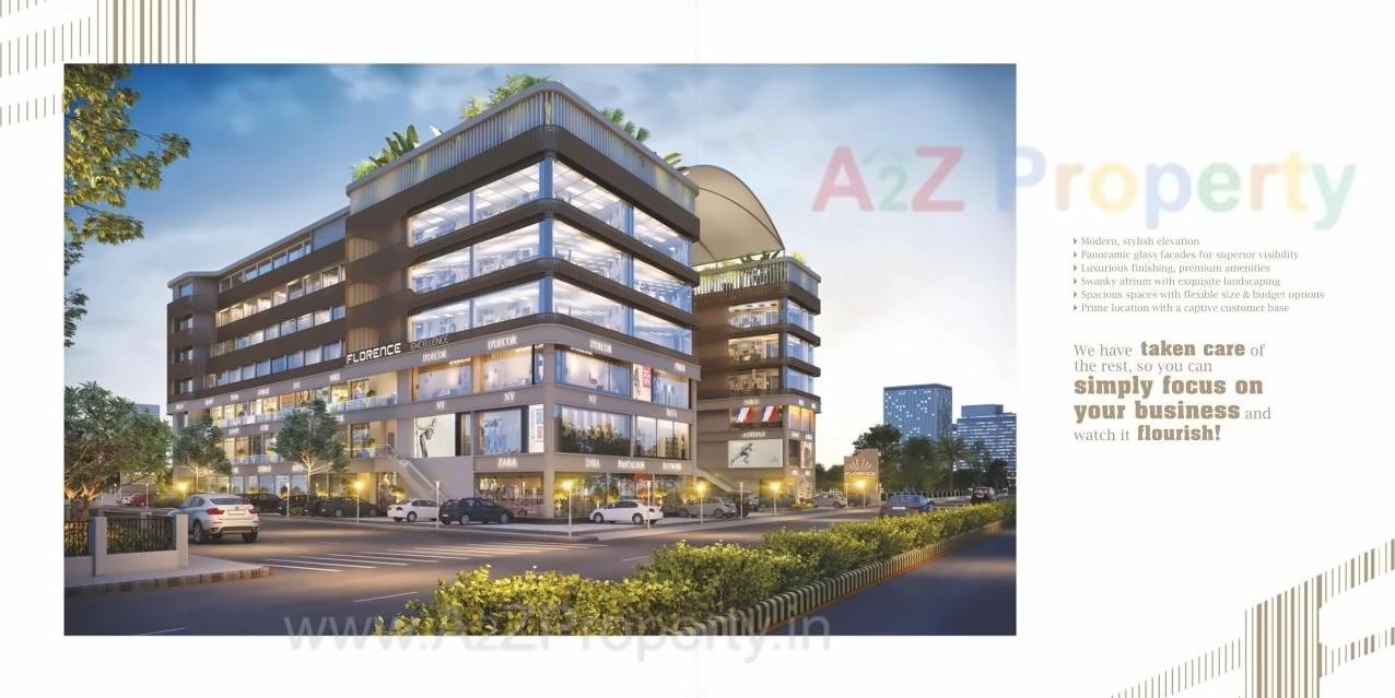 3D Elevation of real estate project Florence Excellence located at Bhayli, Vadodara, Gujarat