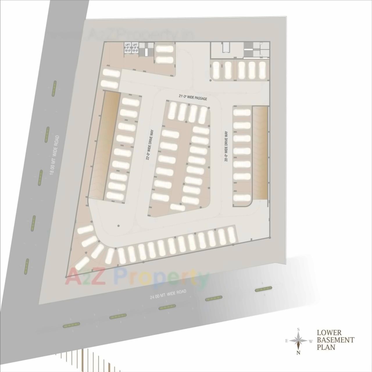 Layout of real estate project Florence Excellence located at Bhayli, Vadodara, Gujarat