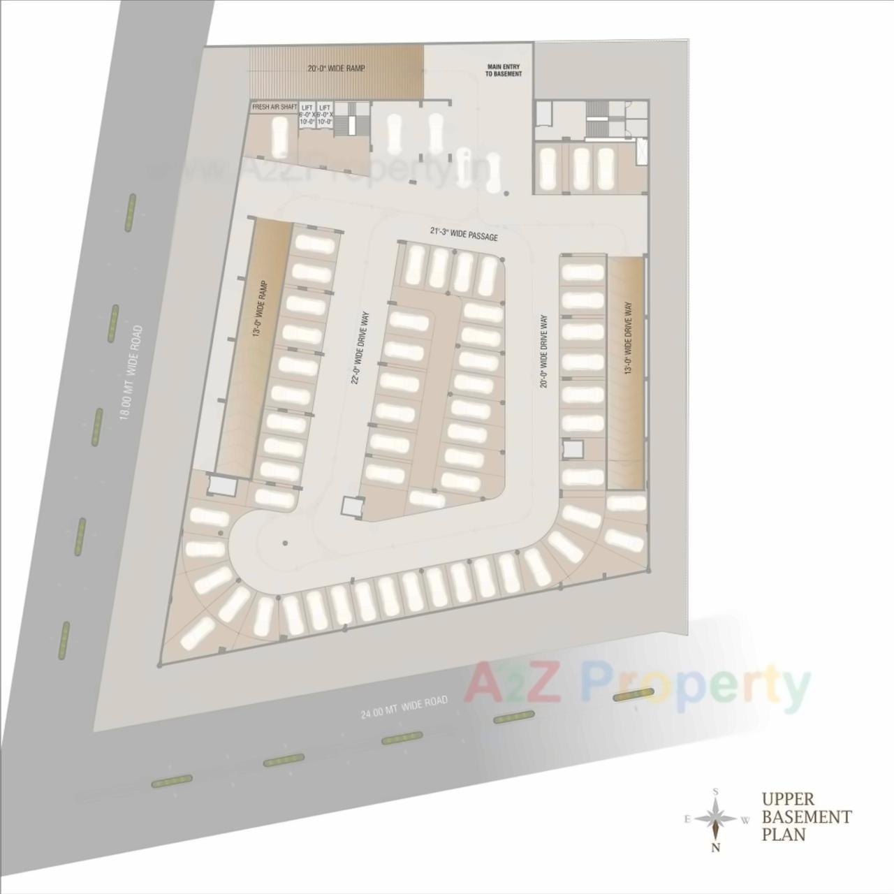 Layout of real estate project Florence Excellence located at Bhayli, Vadodara, Gujarat