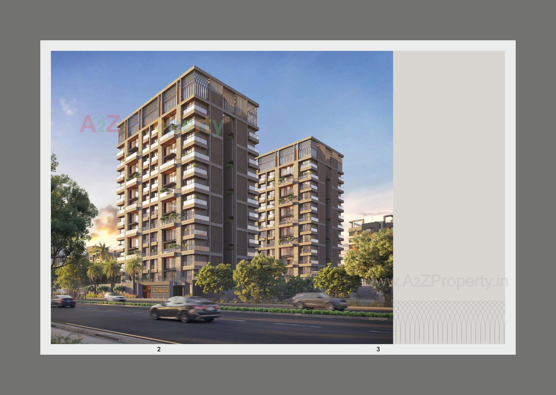3D Elevation of real estate project Florencia located at Sevasi, Vadodara, Gujarat