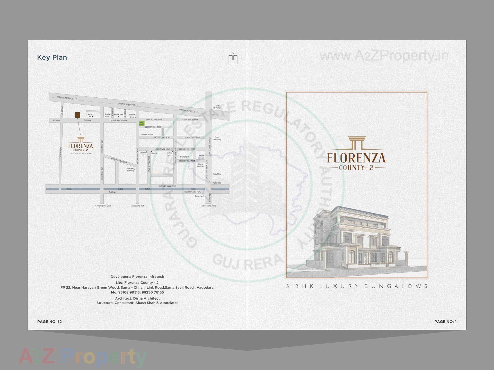  of real estate project Florenza County located at Chhani, Vadodara, Gujarat