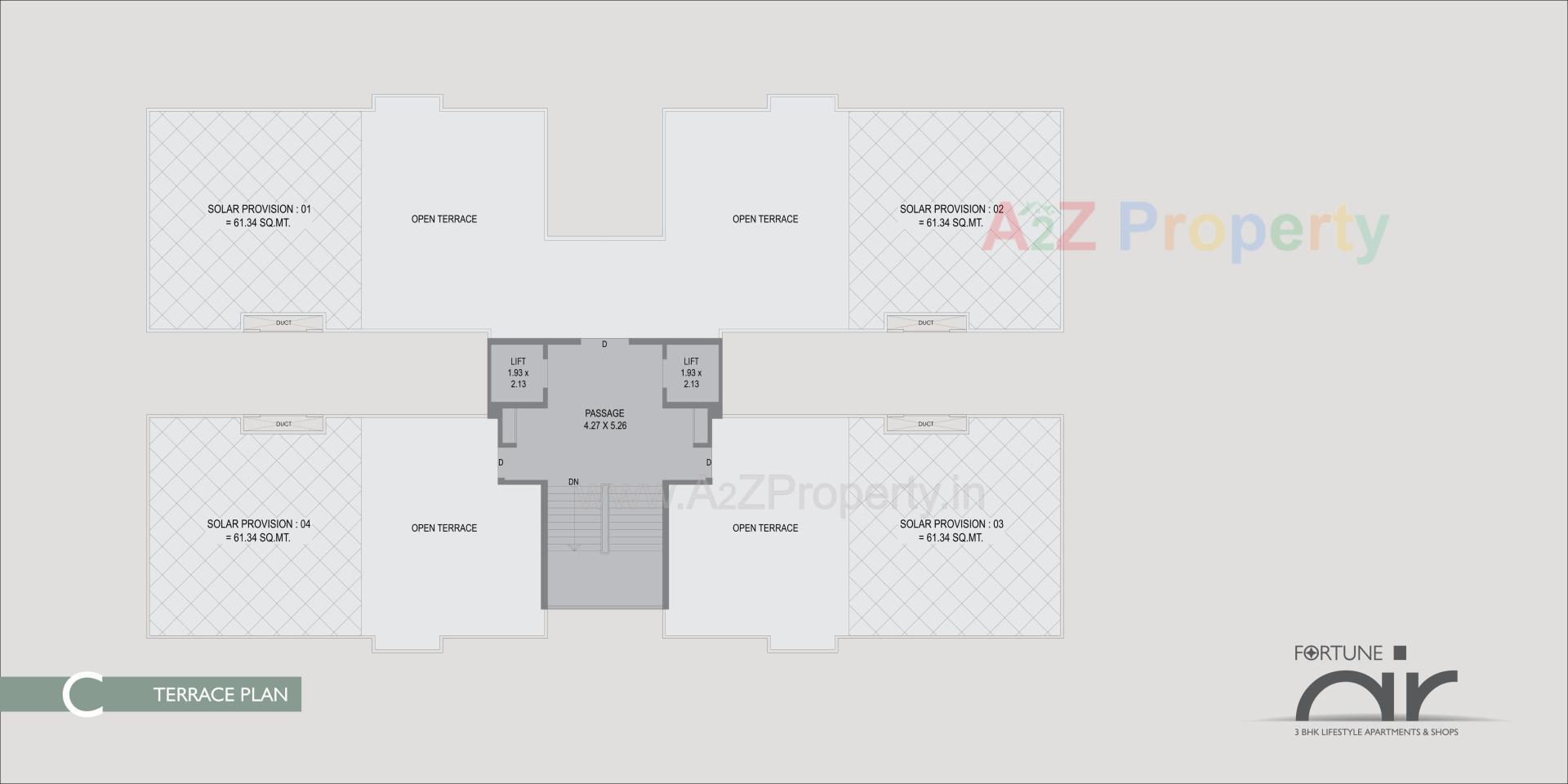Layout of real estate project Fortune Air located at Gotri, Vadodara, Gujarat