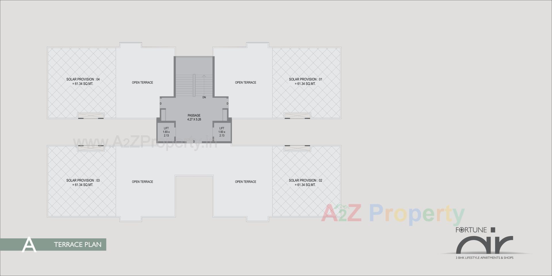 Layout of real estate project Fortune Air located at Gotri, Vadodara, Gujarat