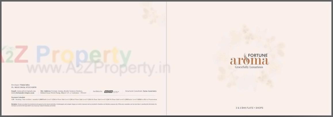  of real estate project Fortune Aroma located at Bhayli, Vadodara, Gujarat