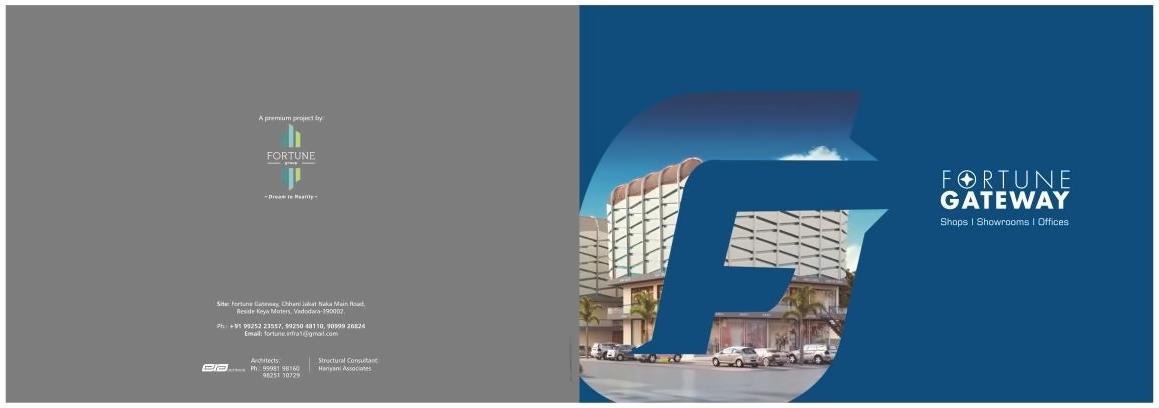  of real estate project Fortune Gateway located at Nizampura, Vadodara, Gujarat