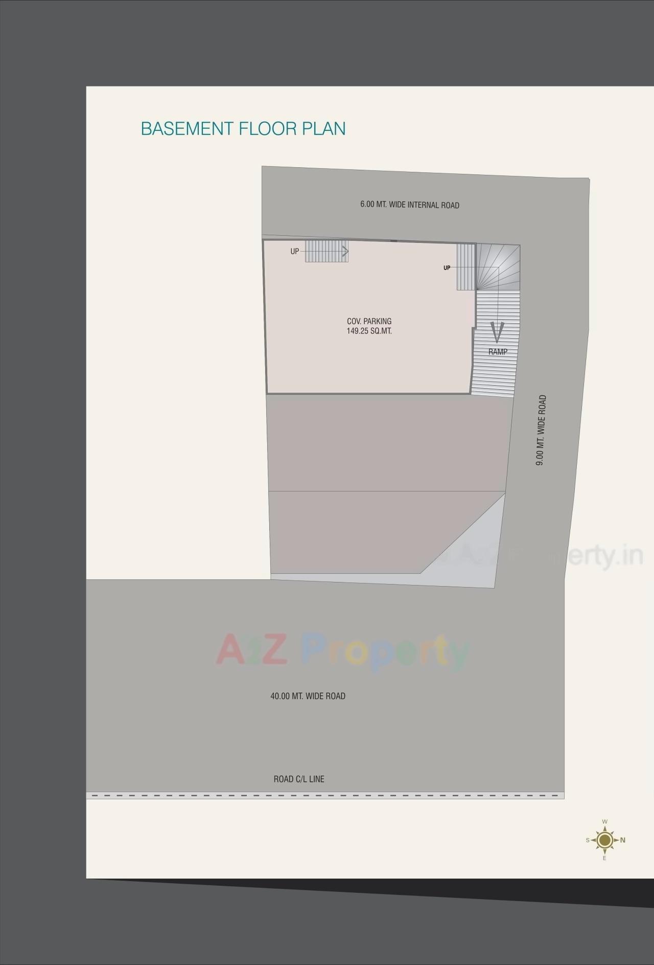 Layout of real estate project Fortune Global located at Nizampura, Vadodara, Gujarat