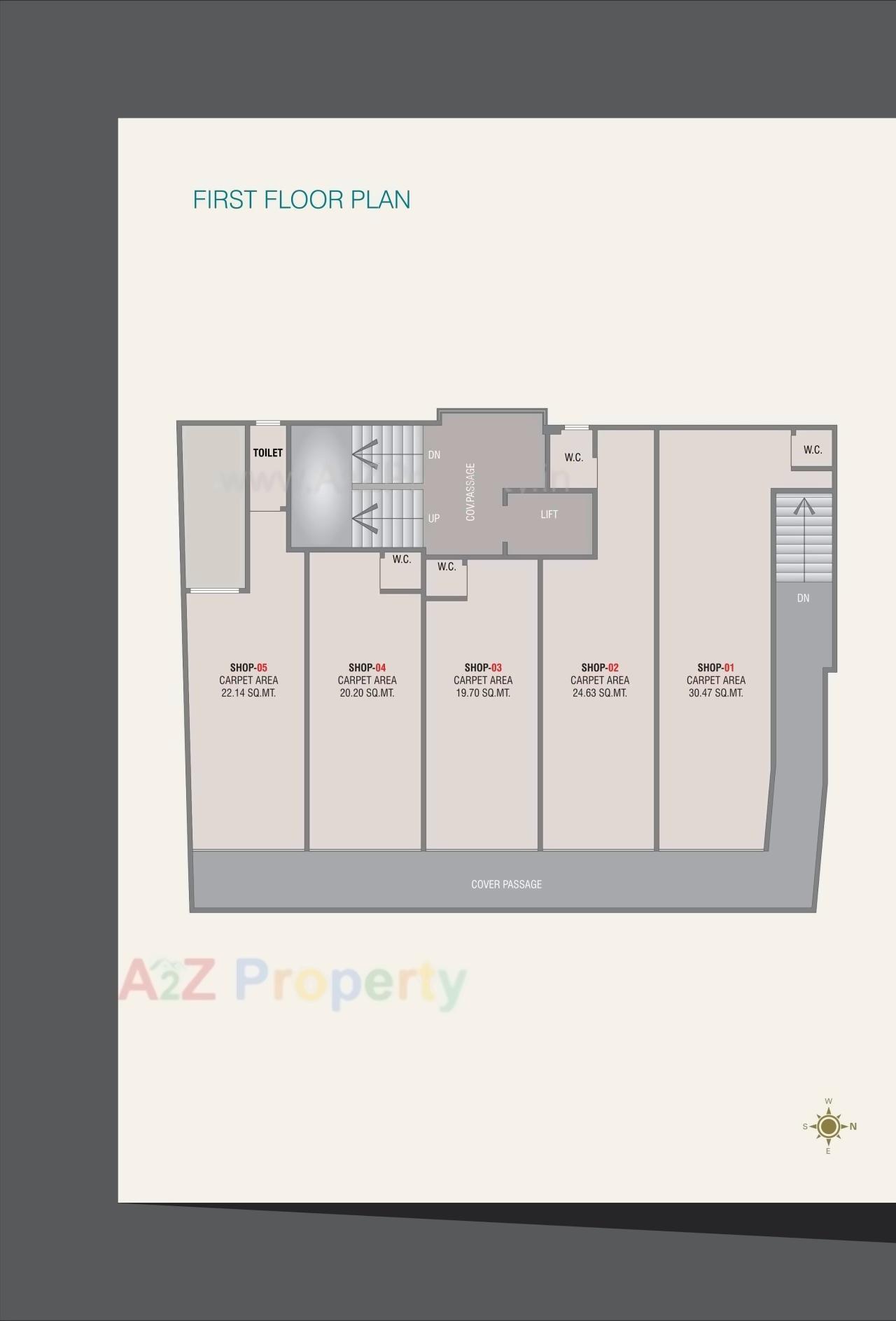 Layout of real estate project Fortune Global located at Nizampura, Vadodara, Gujarat