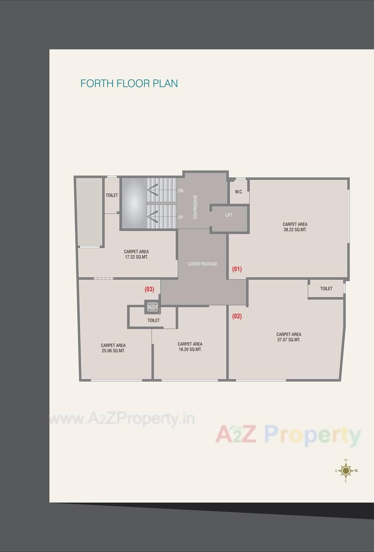 Layout of real estate project Fortune Global located at Nizampura, Vadodara, Gujarat