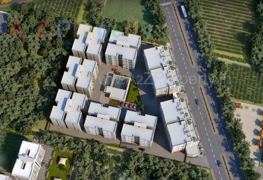 3D Elevation of real estate project Fortune Greens located at Bhayli, Vadodara, Gujarat