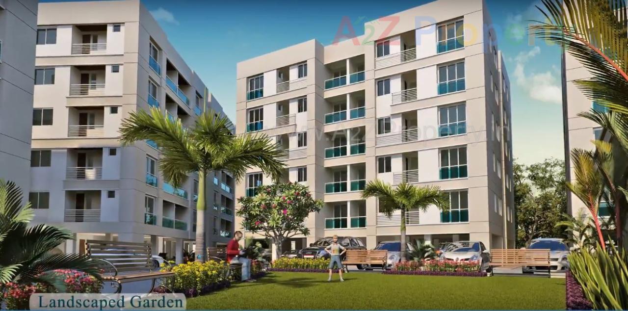 3D Elevation of real estate project Fortune Greens located at Bhayli, Vadodara, Gujarat