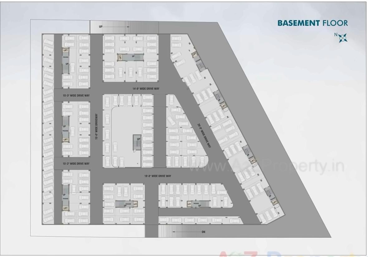 Layout of real estate project Fortune Greens located at Bhayli, Vadodara, Gujarat