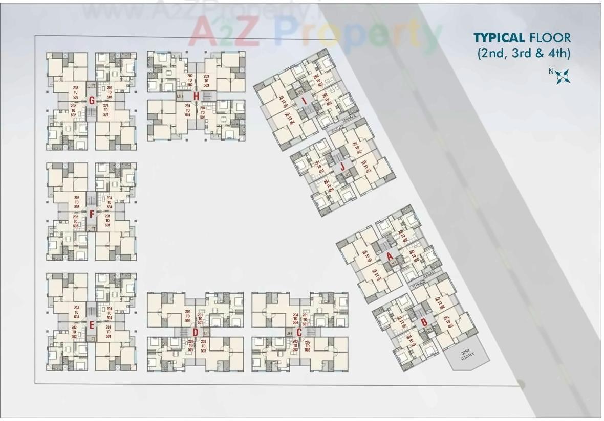 Layout of real estate project Fortune Greens located at Bhayli, Vadodara, Gujarat