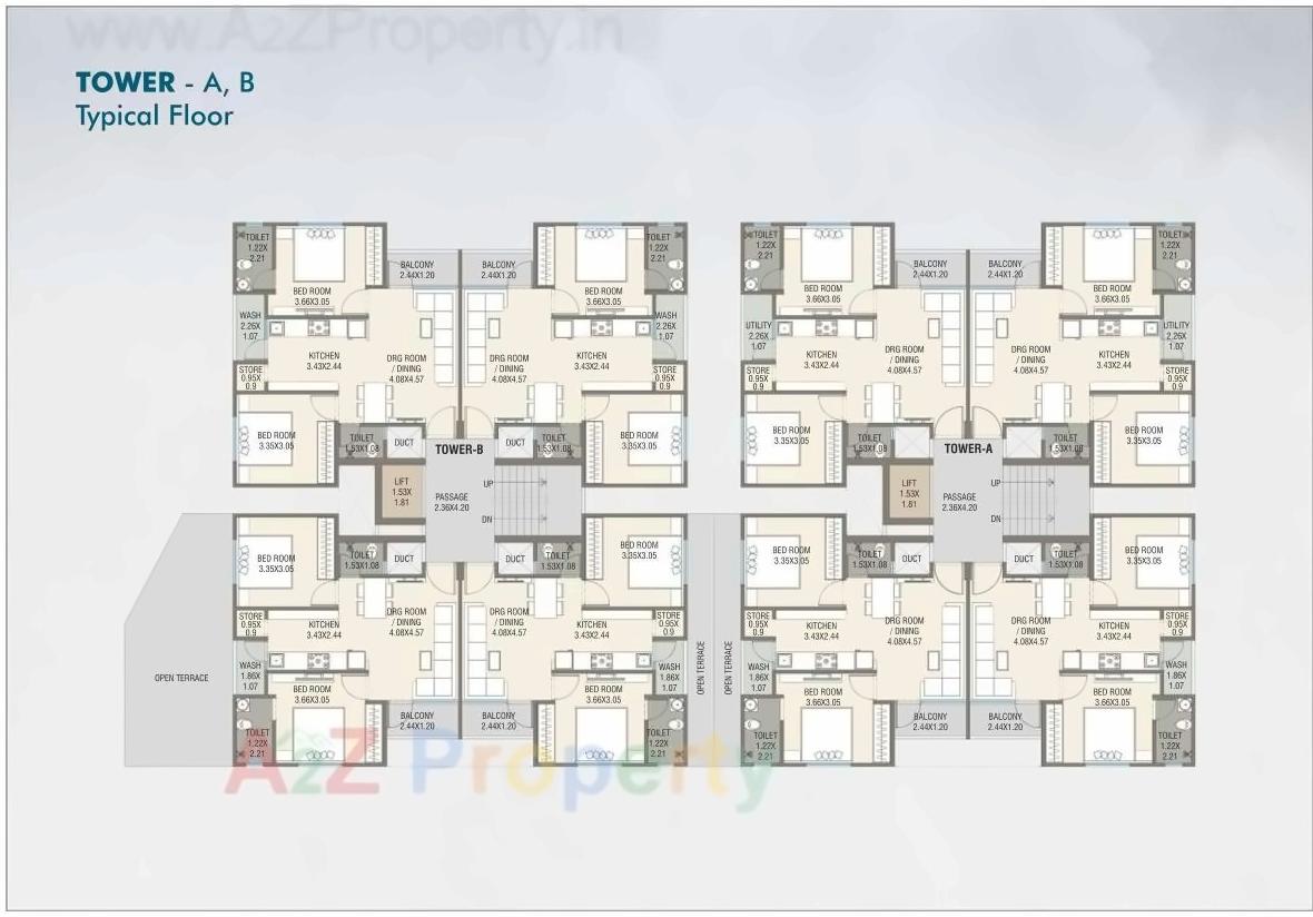Layout of real estate project Fortune Greens located at Bhayli, Vadodara, Gujarat
