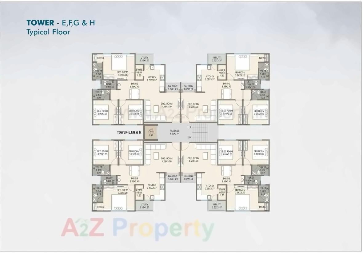 Layout of real estate project Fortune Greens located at Bhayli, Vadodara, Gujarat