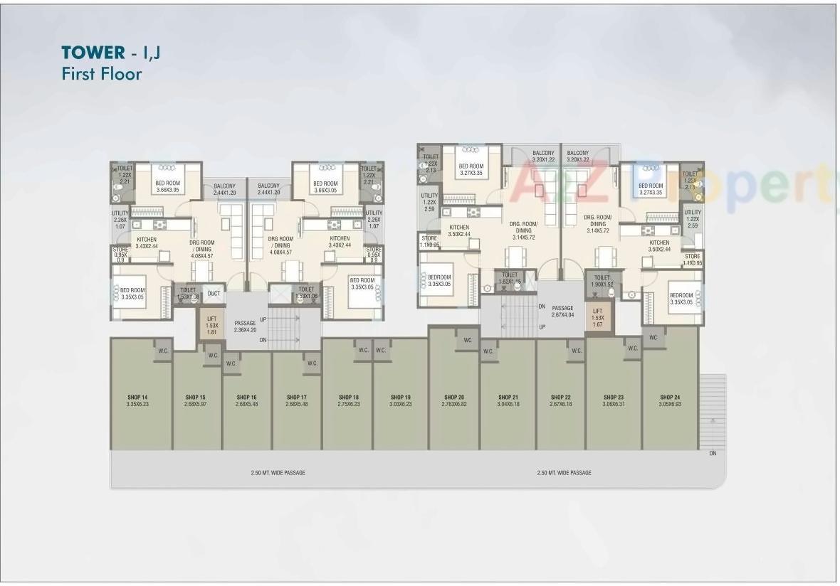 Layout of real estate project Fortune Greens located at Bhayli, Vadodara, Gujarat