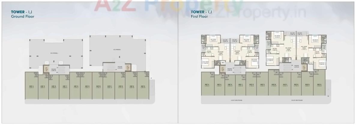 Layout of real estate project Fortune Greens located at Bhayli, Vadodara, Gujarat