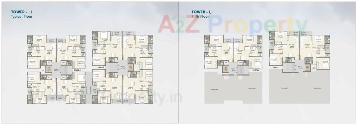 Layout of real estate project Fortune Greens located at Bhayli, Vadodara, Gujarat