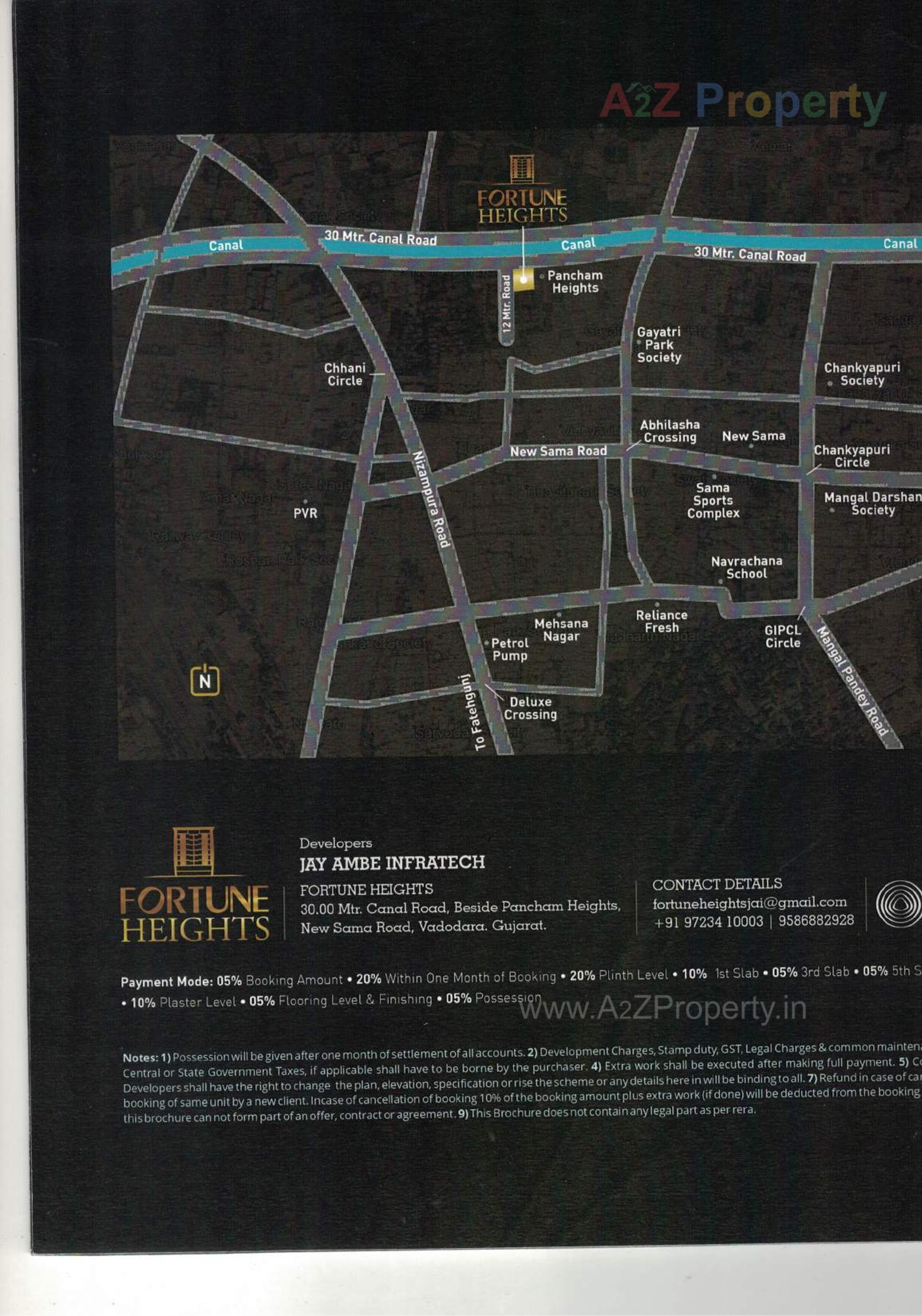  of real estate project Fortune Heights located at Vadodara, Vadodara, Gujarat