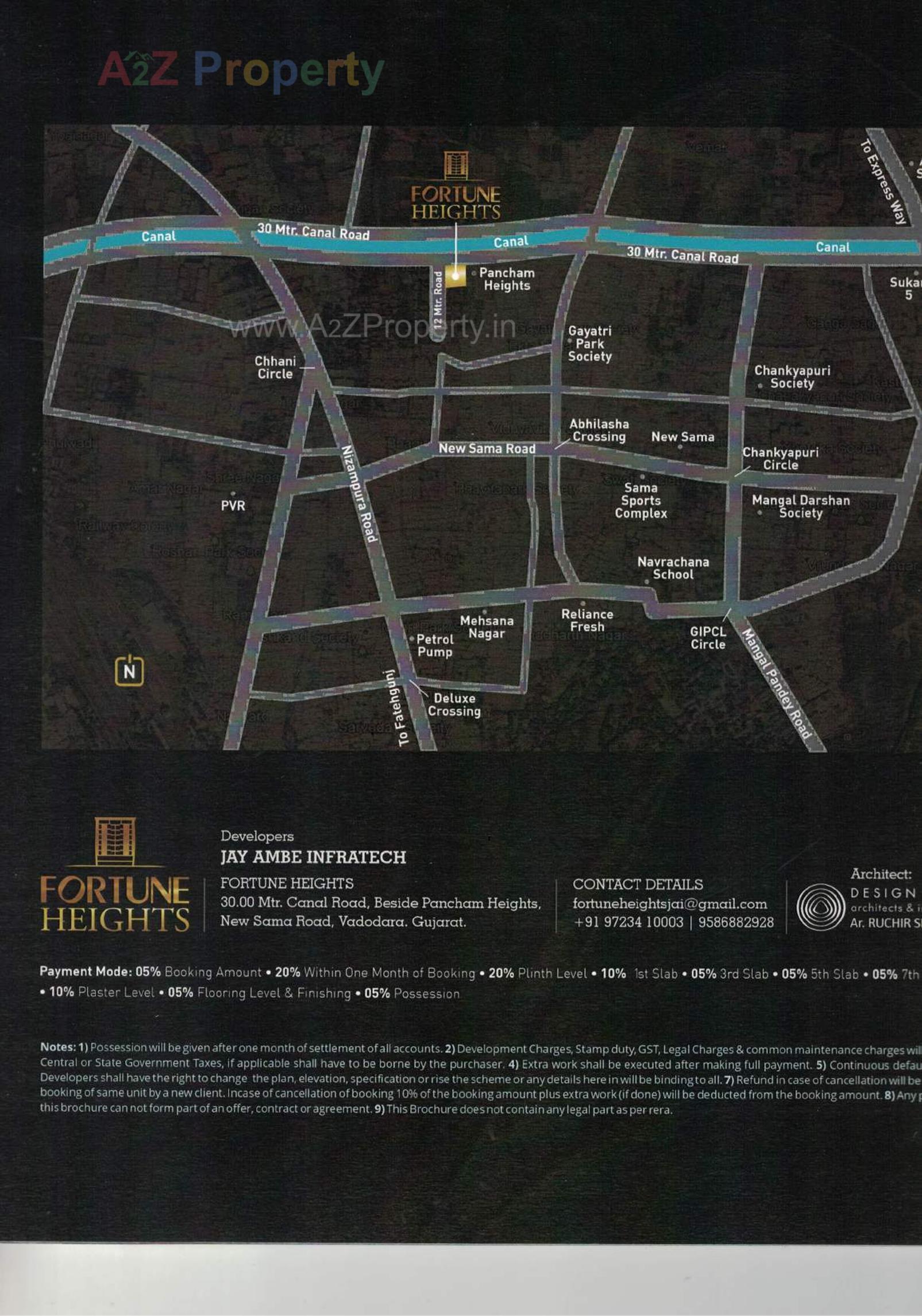  of real estate project Fortune Heights located at Vadodara, Vadodara, Gujarat