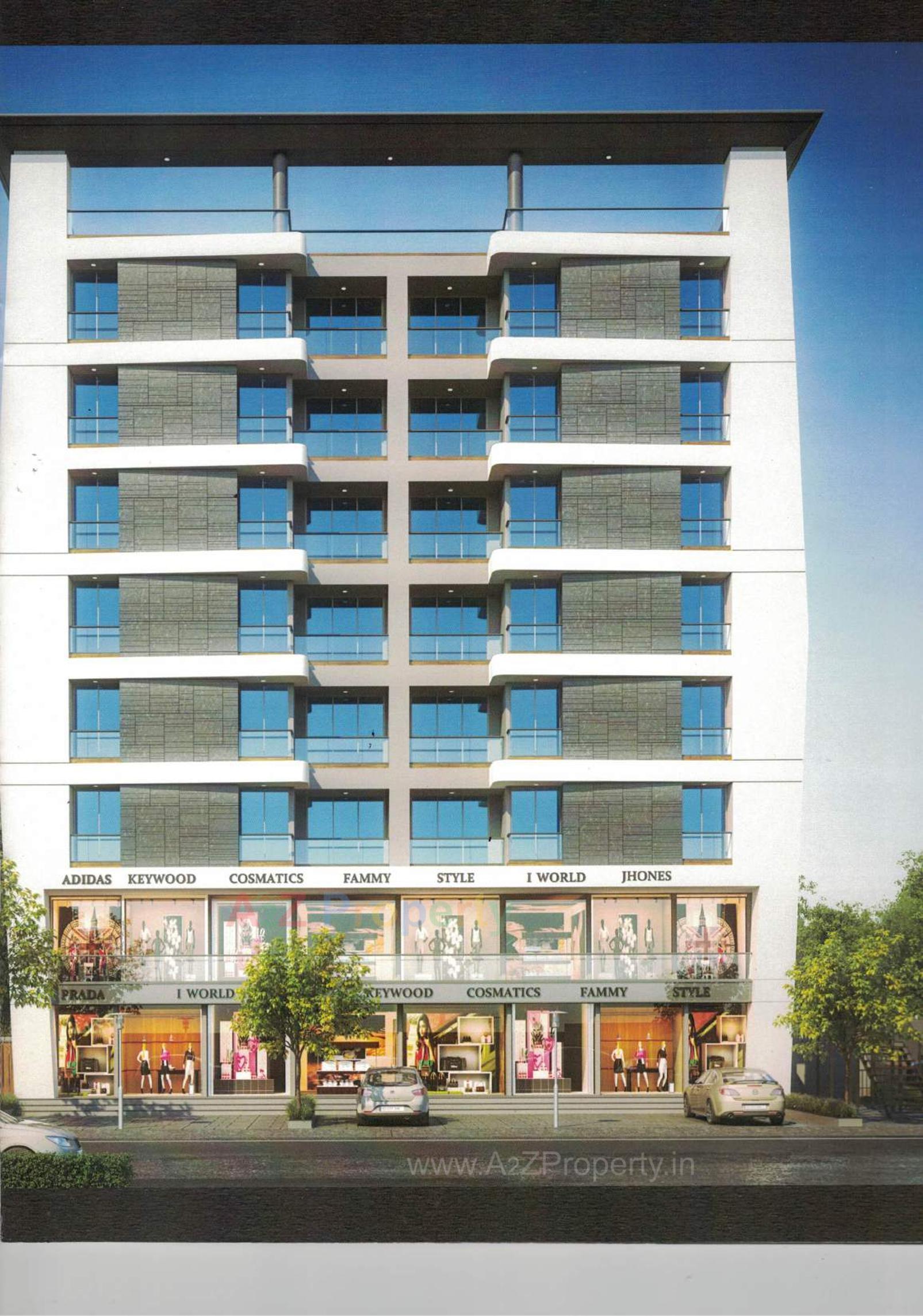 3D Elevation of real estate project Fortune Heights located at Vadodara, Vadodara, Gujarat