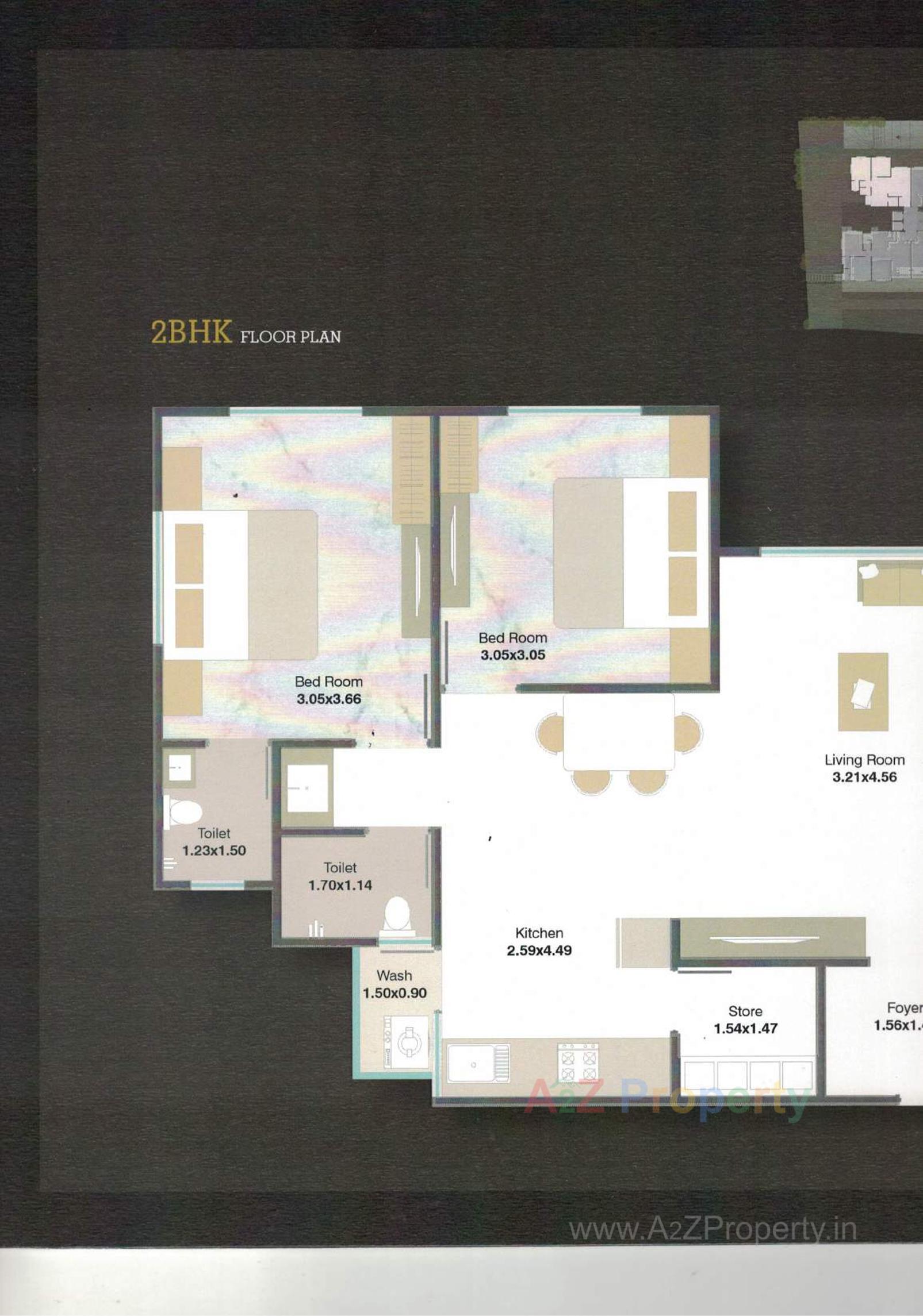 Layout of real estate project Fortune Heights located at Vadodara, Vadodara, Gujarat