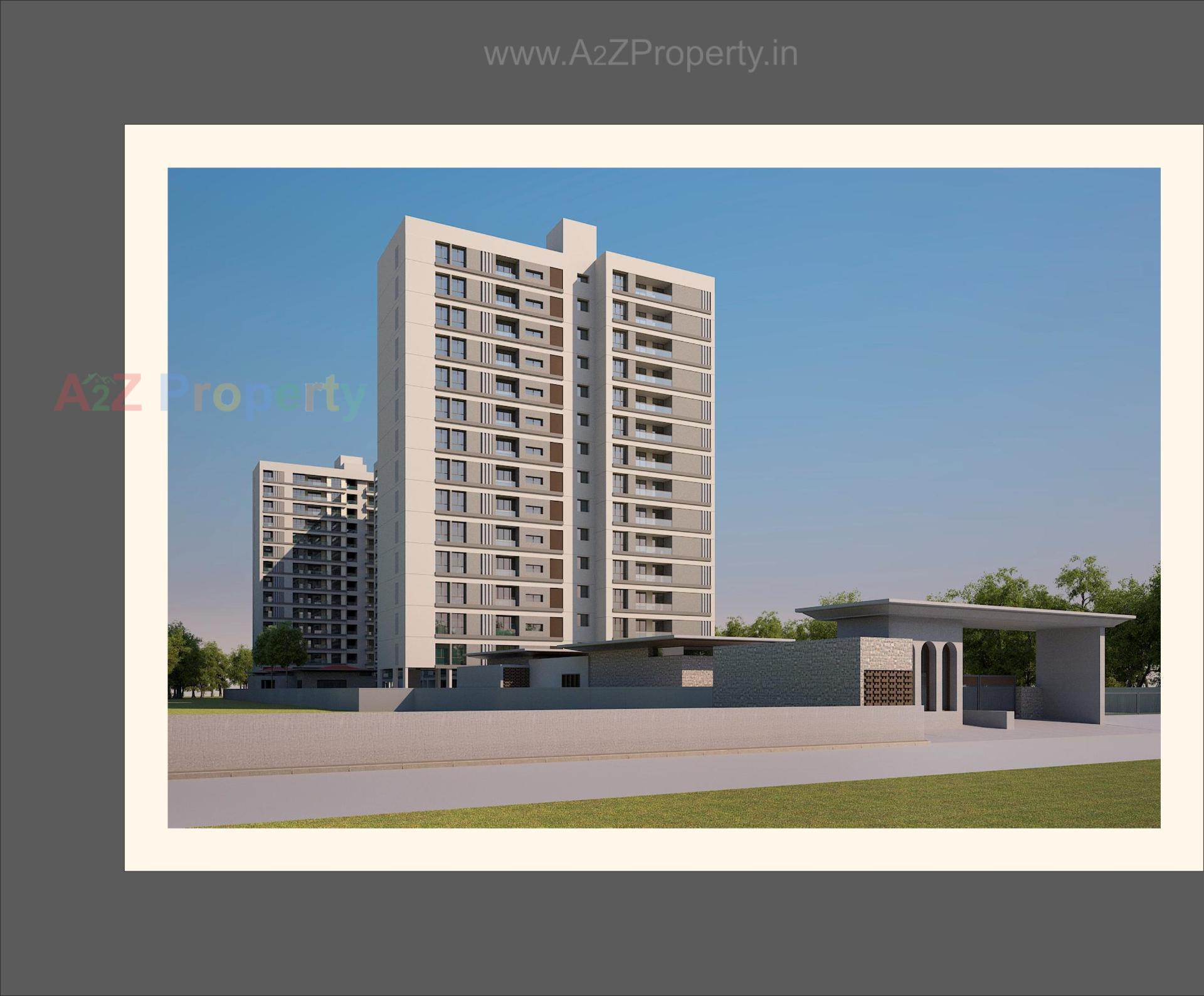 3D Elevation of real estate project Fortune Imperia Ii located at Bhayali, Vadodara, Gujarat