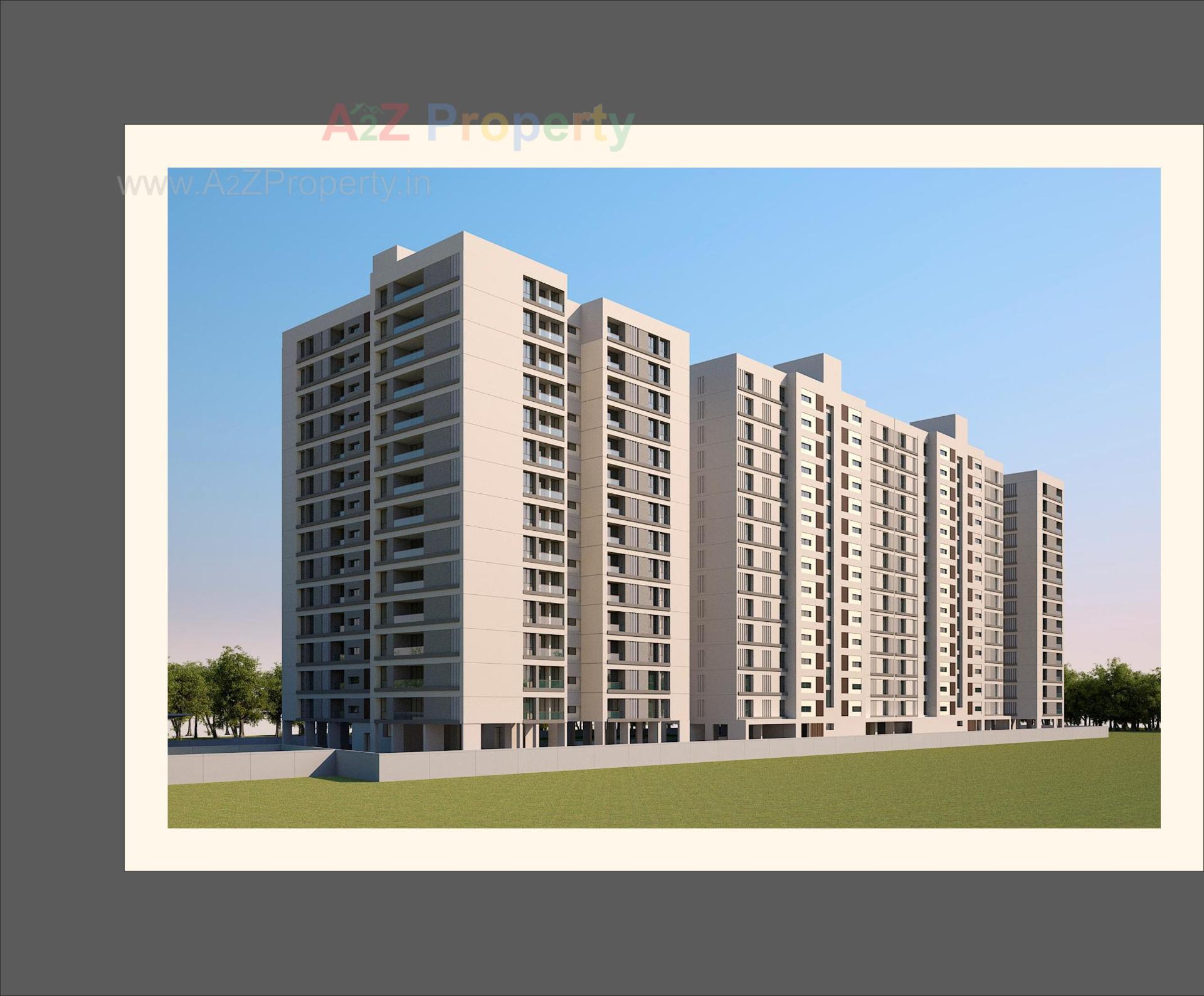 3D Elevation of real estate project Fortune Imperia Ii located at Bhayali, Vadodara, Gujarat