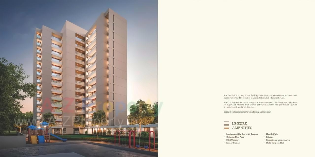 3D Elevation of real estate project Fortune Imperia located at Bhayli, Vadodara, Gujarat