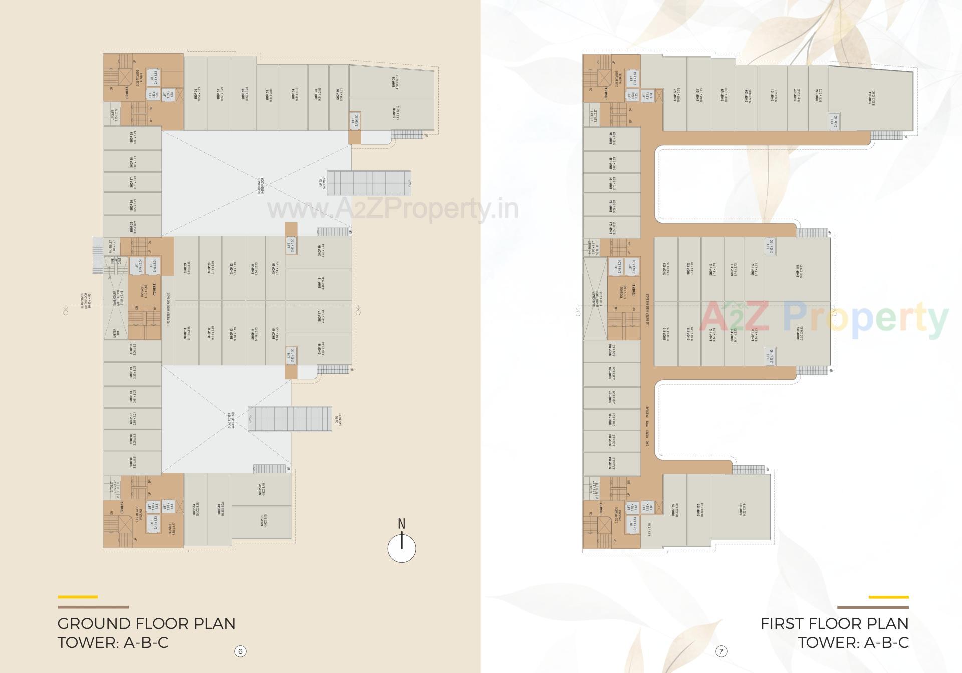 Layout of real estate project Fortune Prestige located at Manjalpur, Vadodara, Gujarat