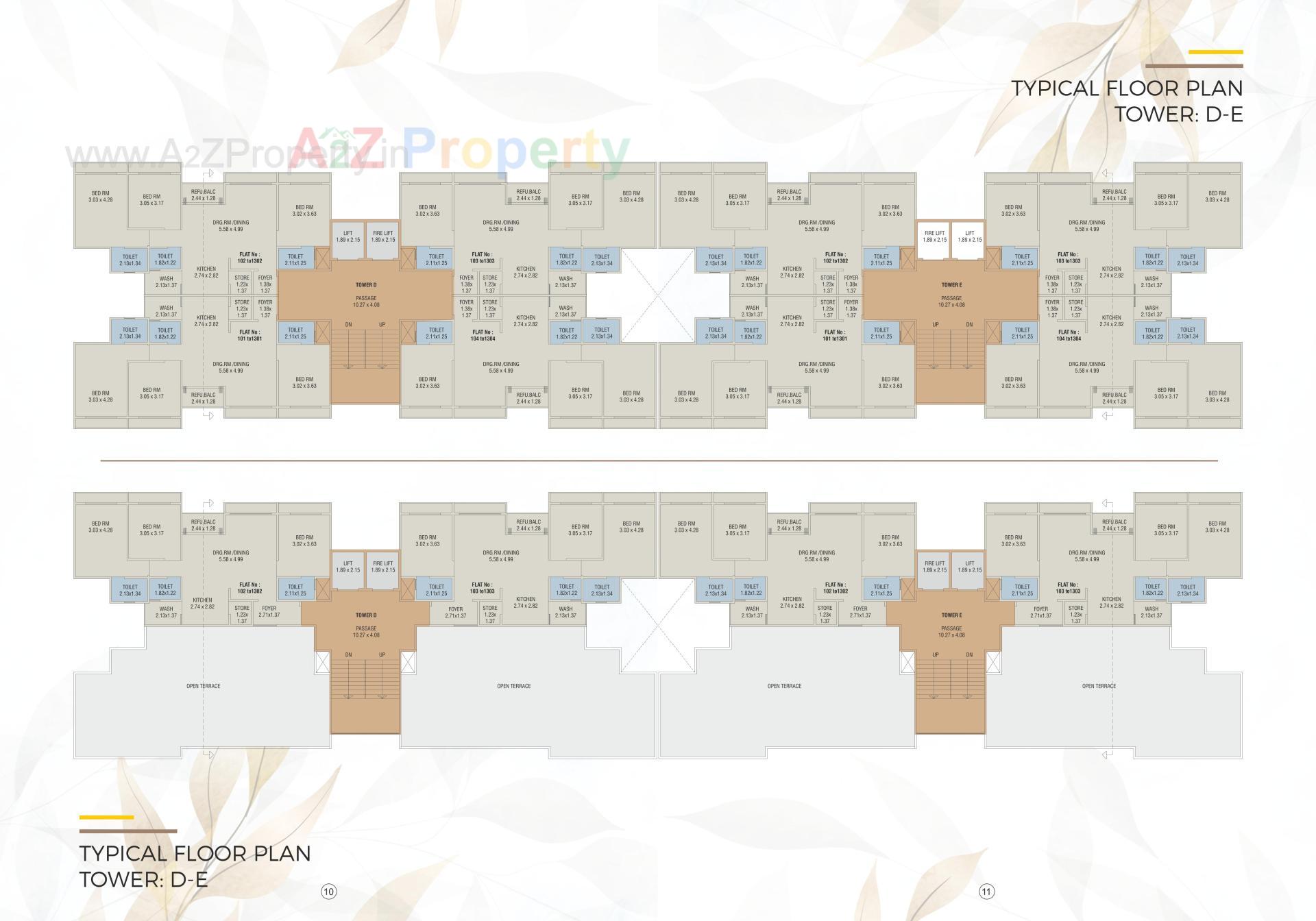 Layout of real estate project Fortune Prestige located at Manjalpur, Vadodara, Gujarat