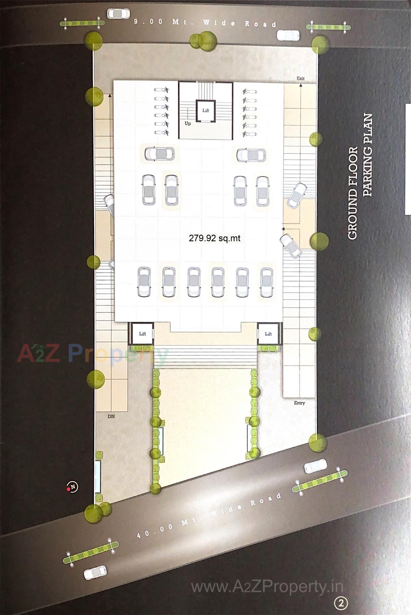 Layout of real estate project Fortune Space located at Jetalpur, Vadodara, Gujarat
