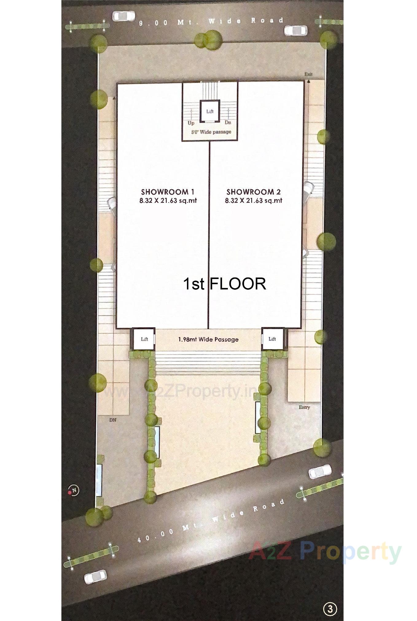 Layout of real estate project Fortune Space located at Jetalpur, Vadodara, Gujarat