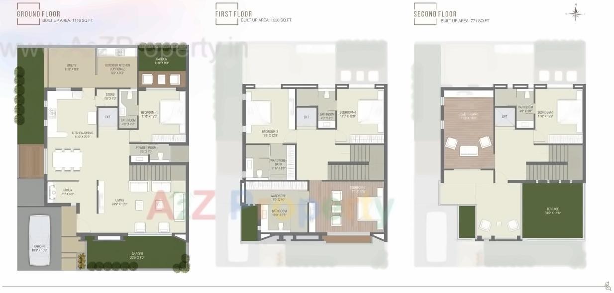 Layout of real estate project Fountainhead located at Mahapura, Vadodara, Gujarat