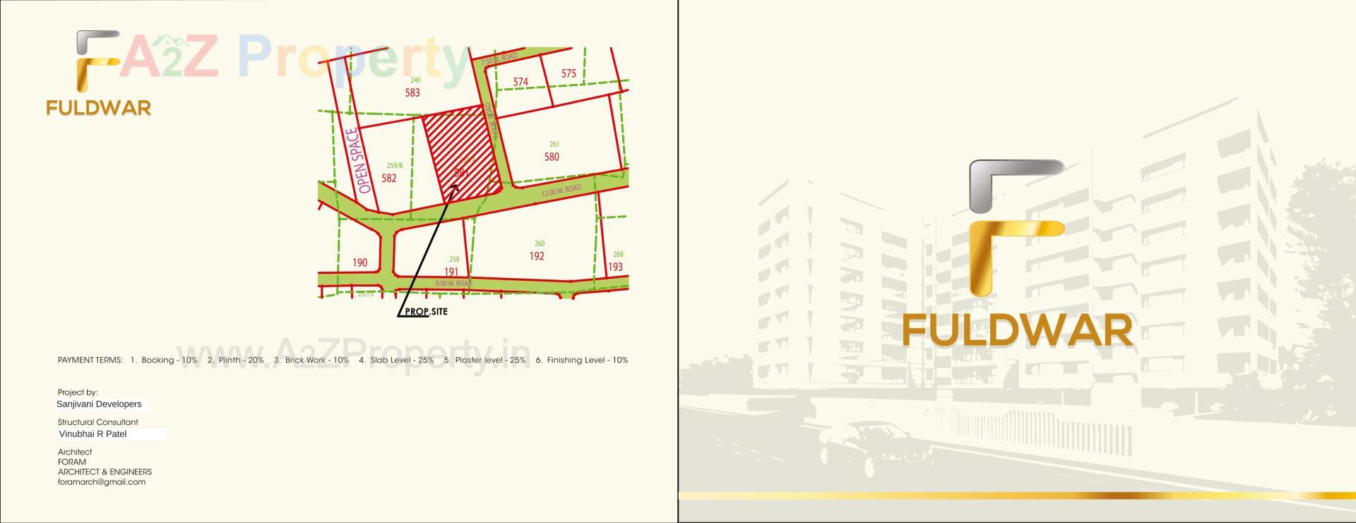  of real estate project Fuldwar Residency located at Subhanpura, Vadodara, Gujarat