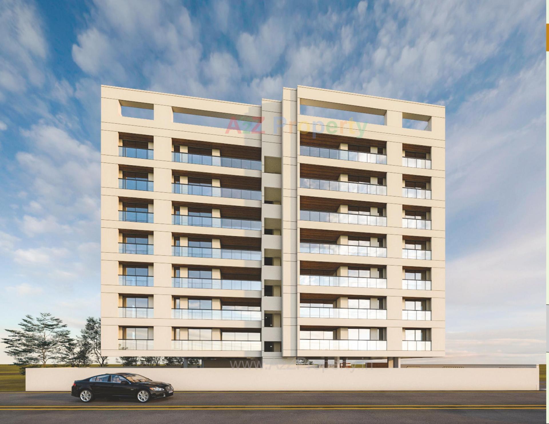 3D Elevation of real estate project Fuldwar Residency located at Subhanpura, Vadodara, Gujarat
