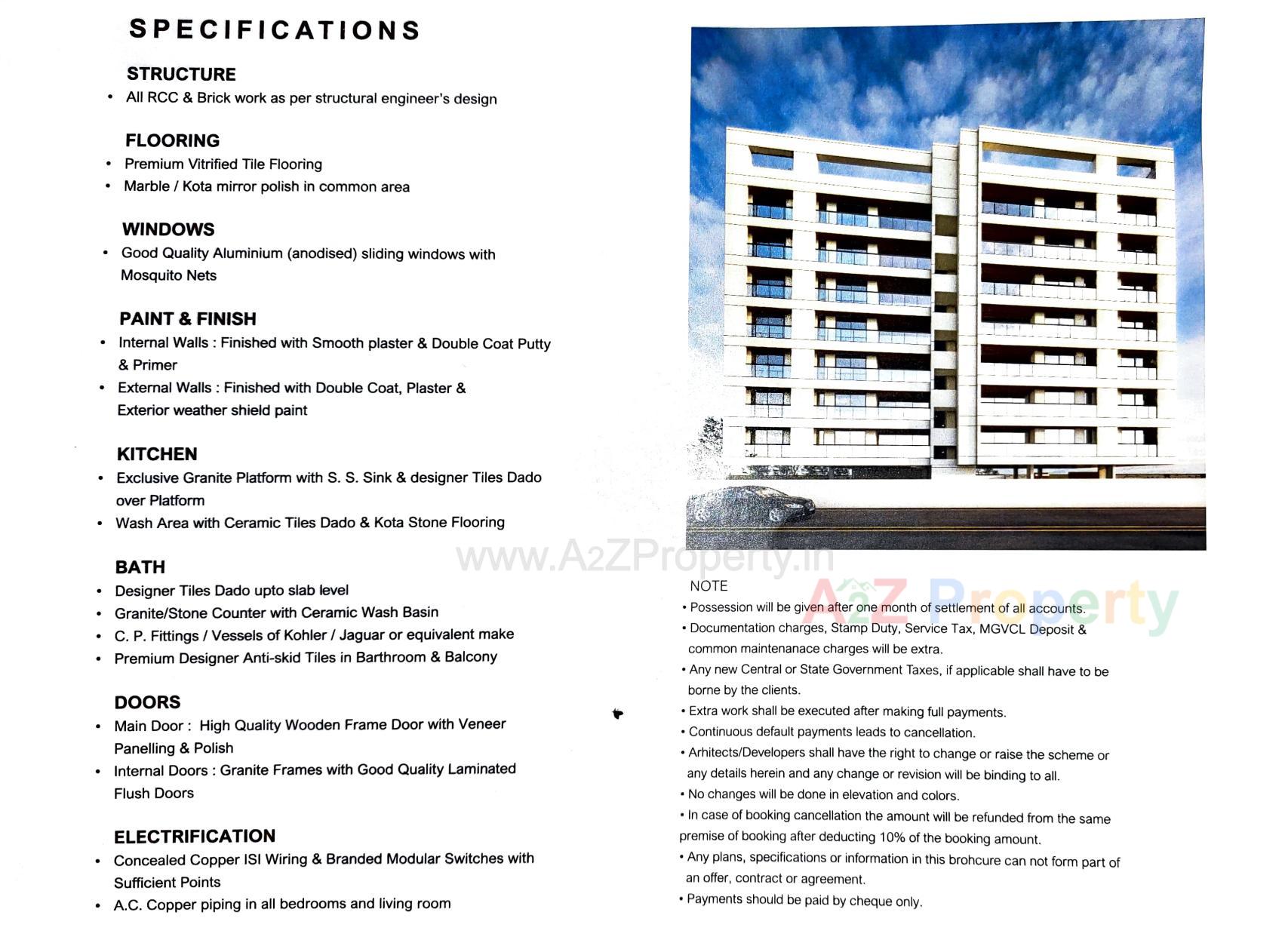  of real estate project Fuldwar Residency located at Subhanpura, Vadodara, Gujarat