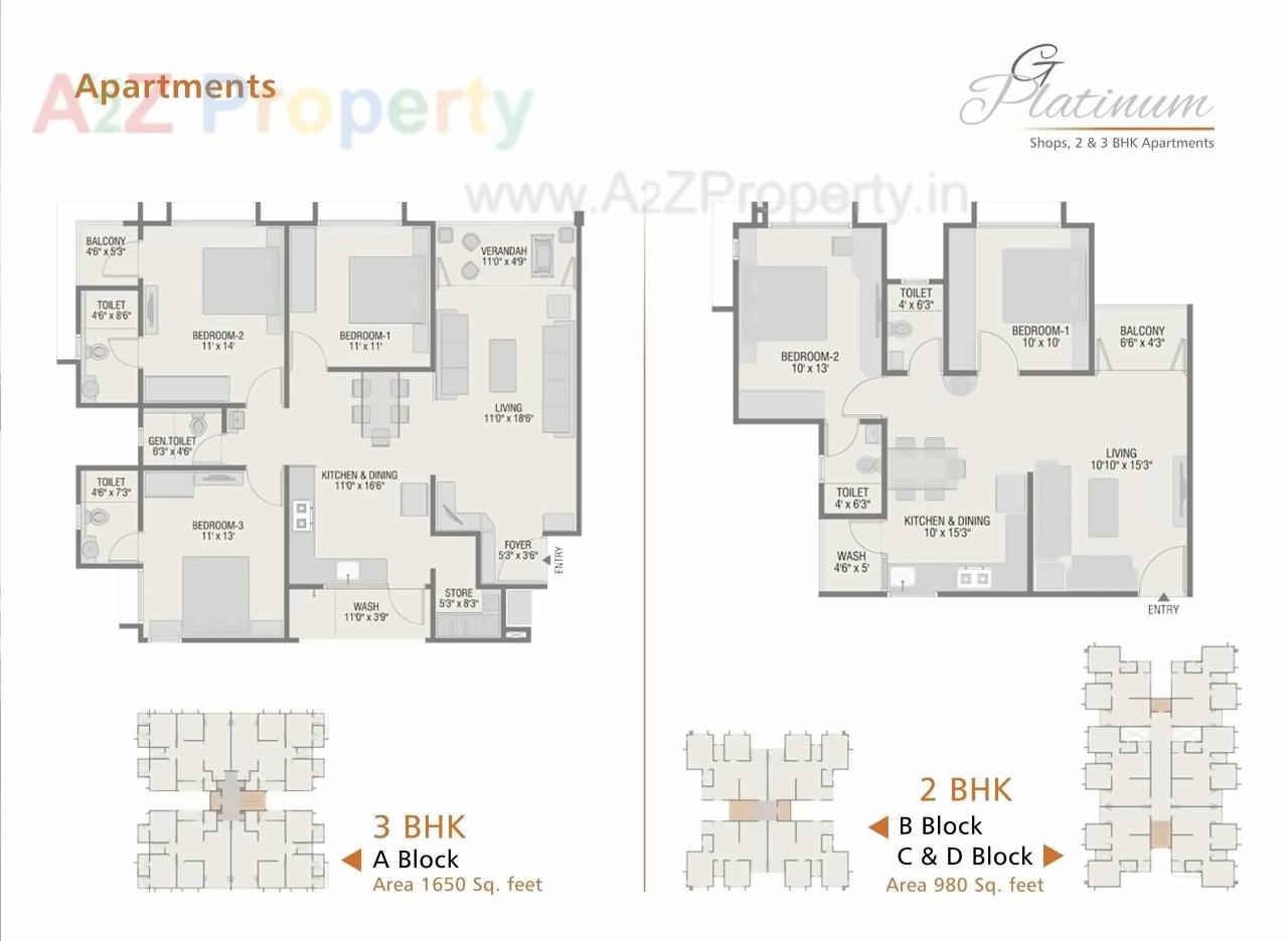 Layout of real estate project G Platinum located at Bhayli, Vadodara, Gujarat