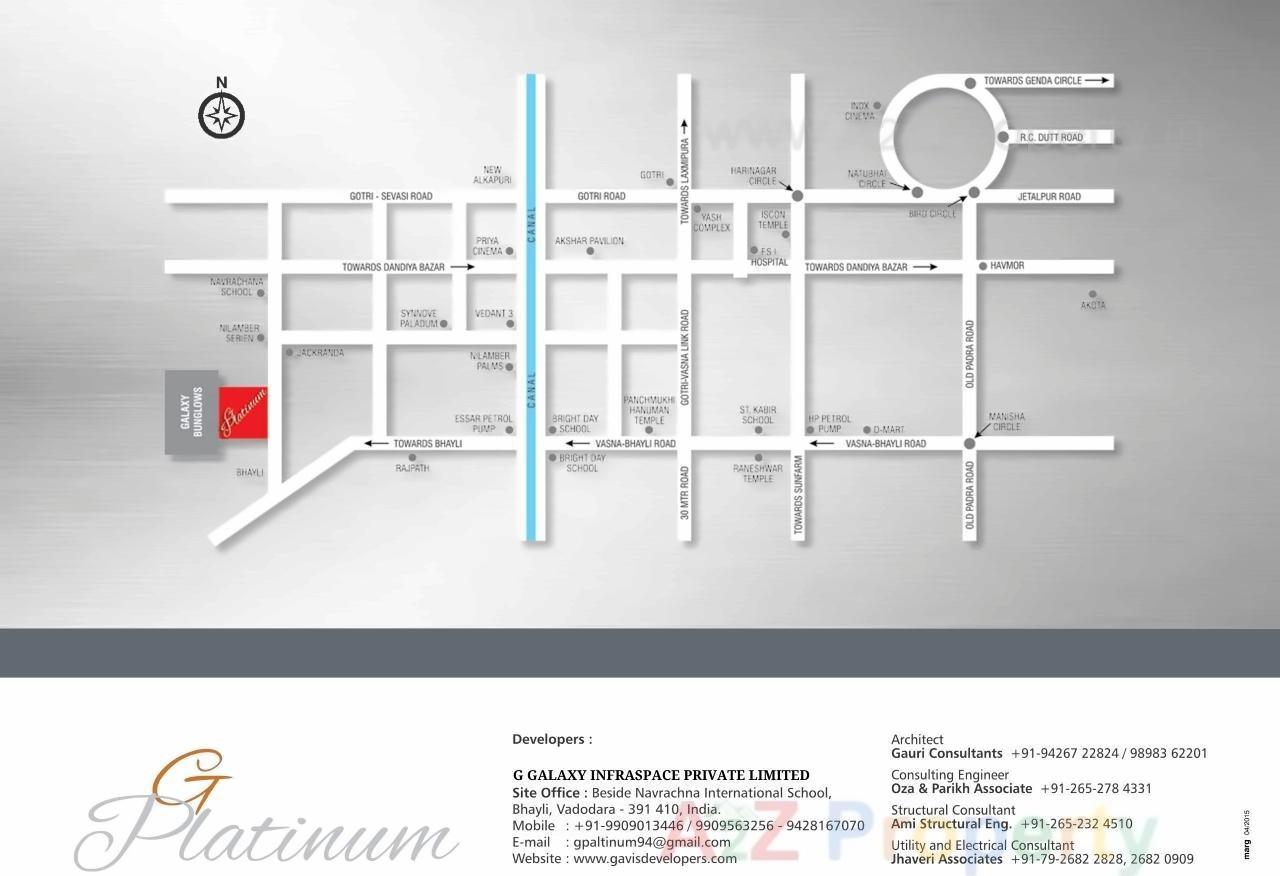  of real estate project G Platinum located at Bhayli, Vadodara, Gujarat