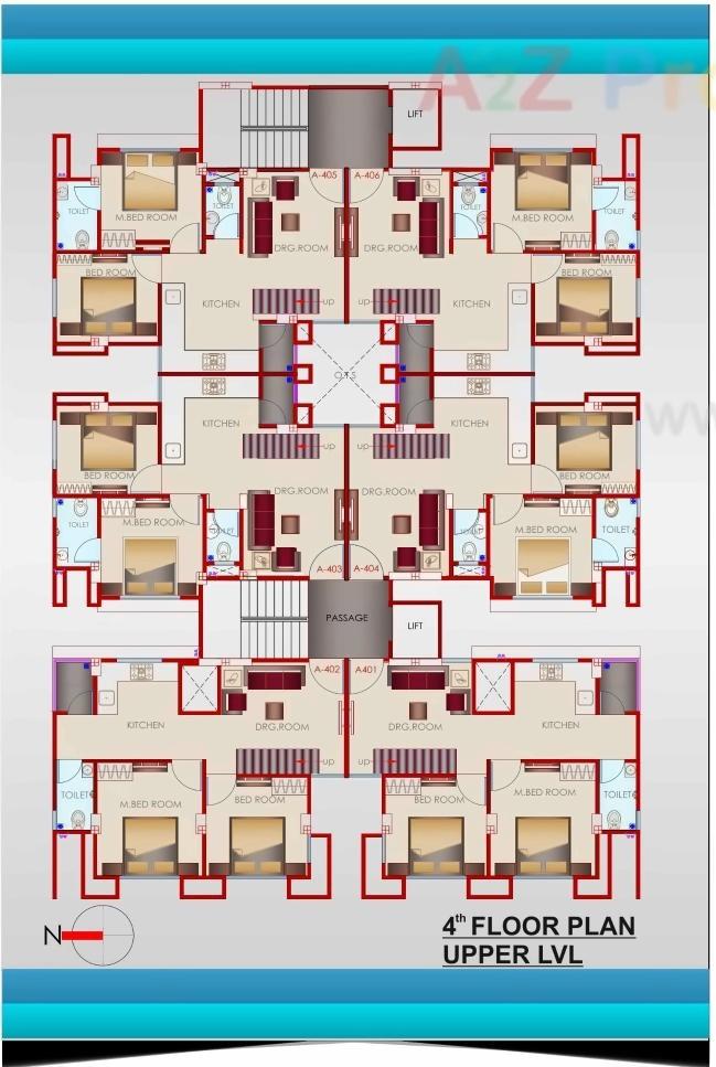 Layout of real estate project Gajanan Residency located at Vadodara, Vadodara, Gujarat