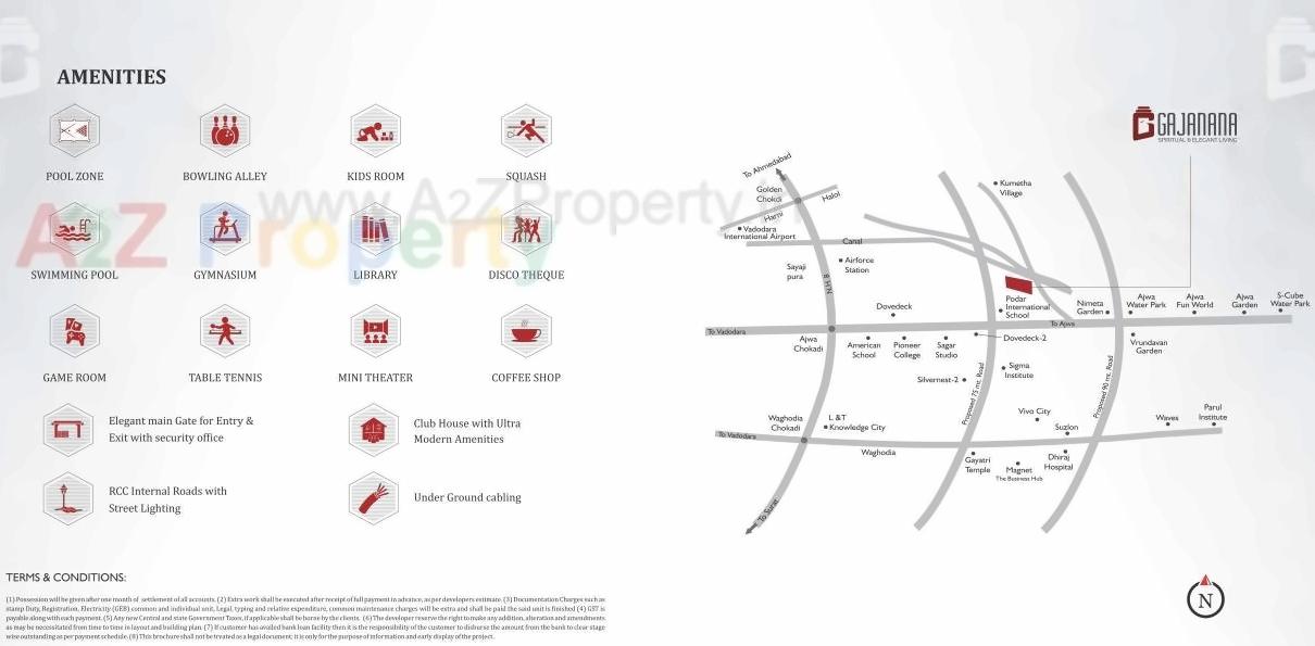  of real estate project Gajanana located at Kumetha, Vadodara, Gujarat