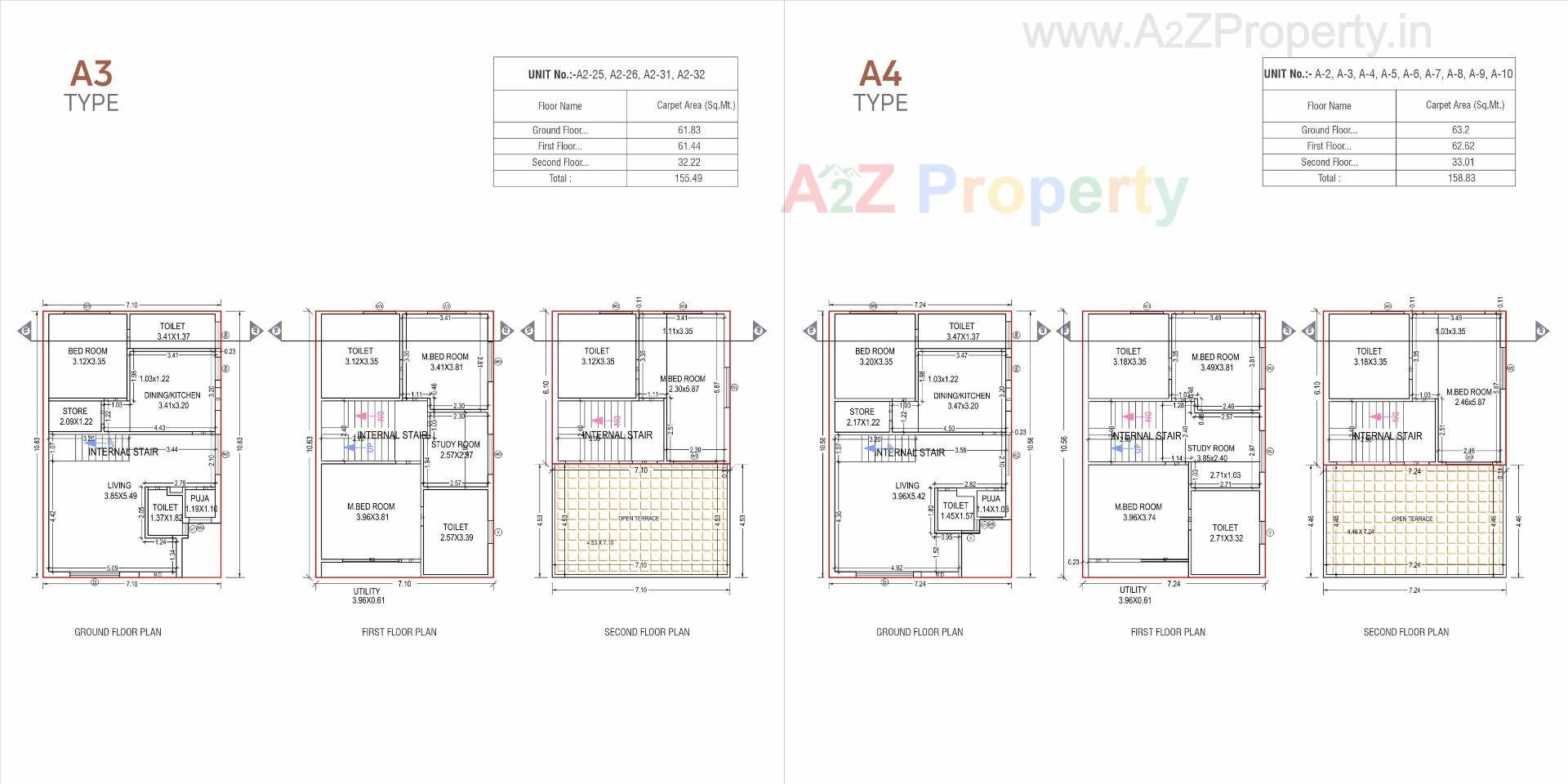 Layout of real estate project Galaxy located at Ankhol, Vadodara, Gujarat