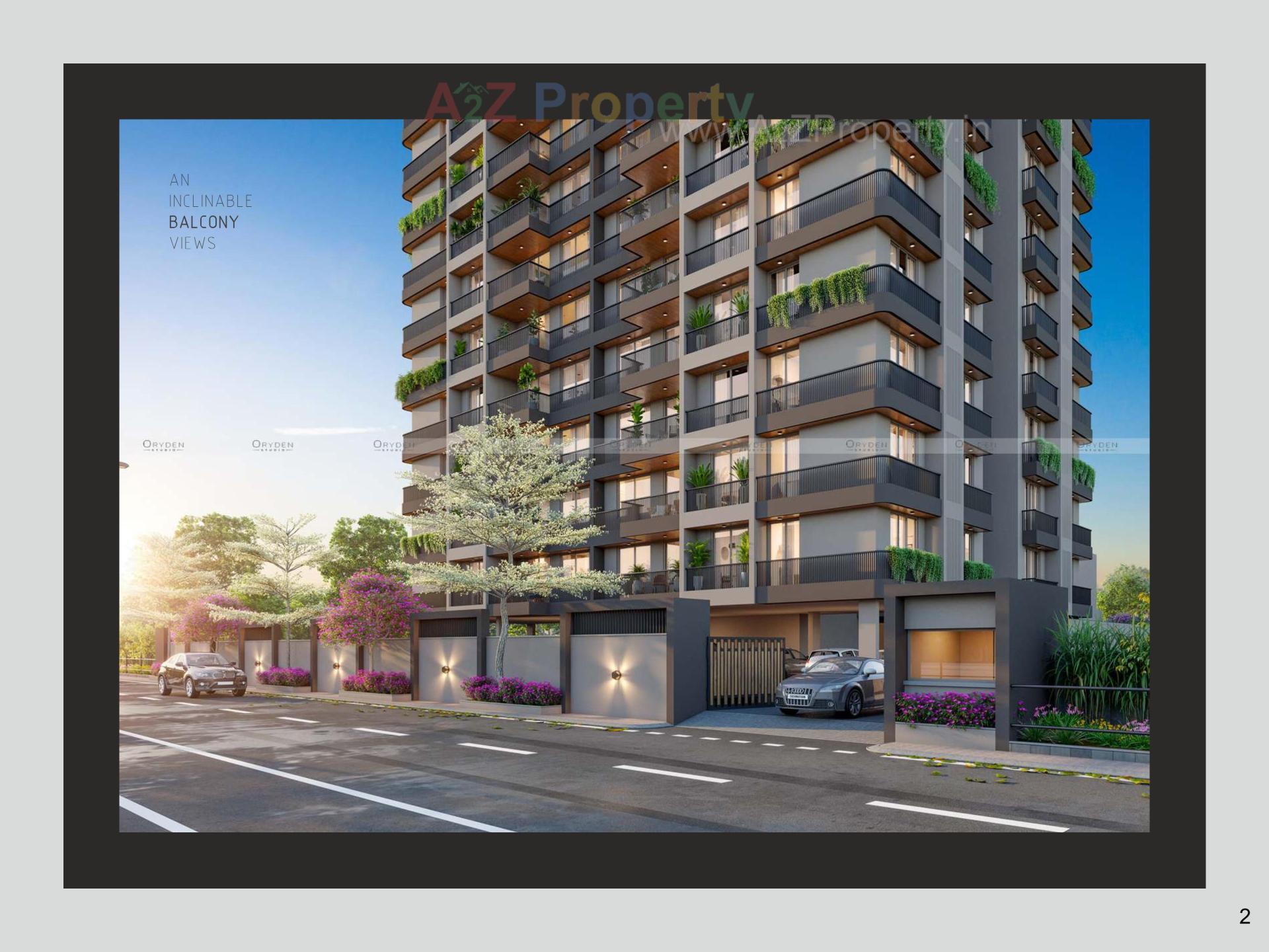 3D Elevation of real estate project Galaxy Bliss located at Chhani, Vadodara, Gujarat