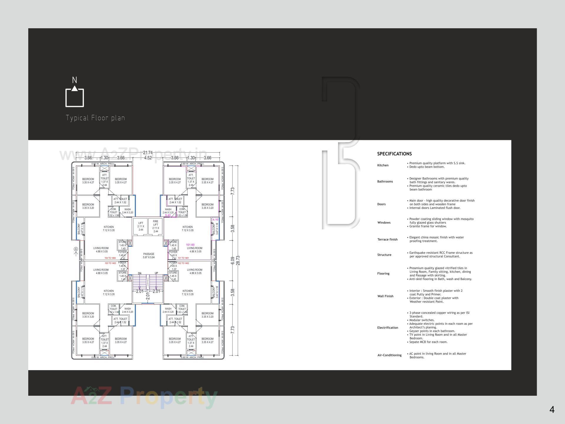 Layout of real estate project Galaxy Bliss located at Chhani, Vadodara, Gujarat