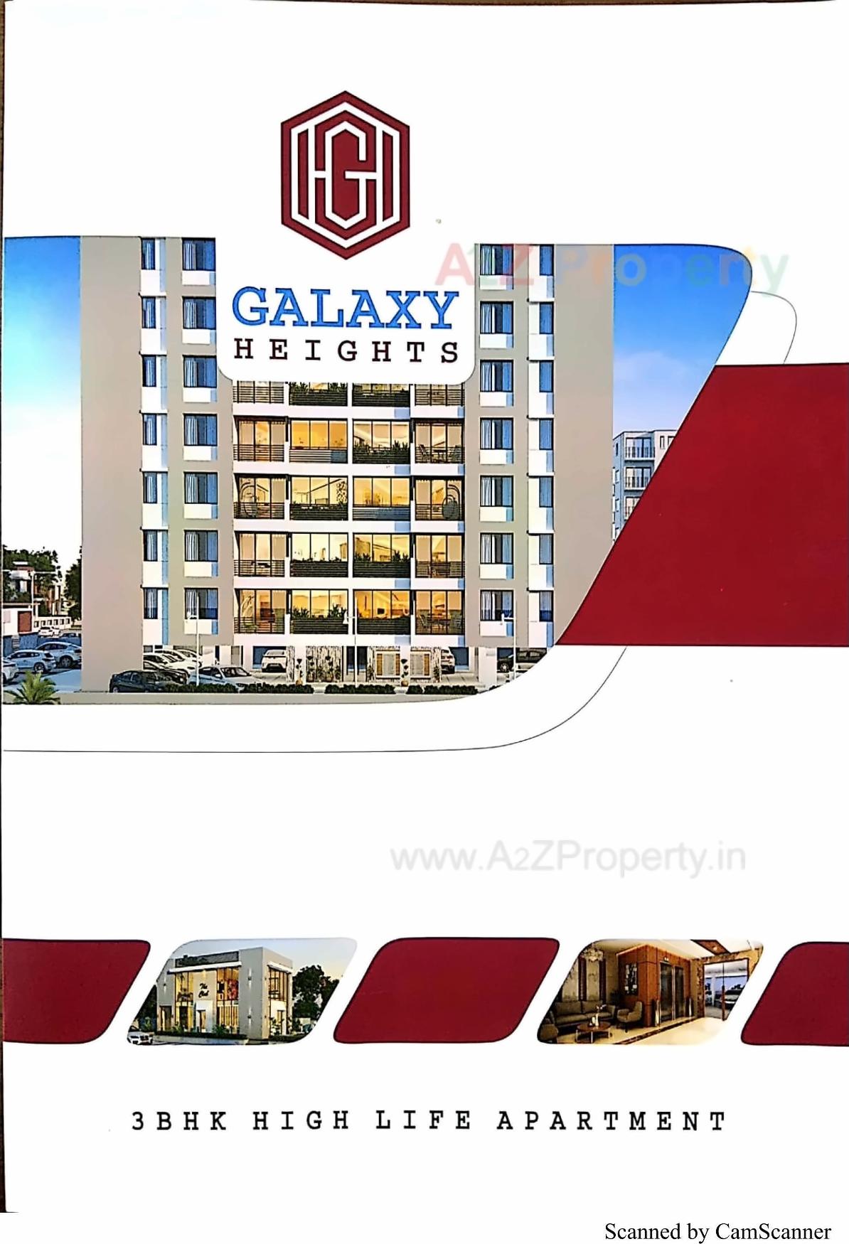 3D Elevation of real estate project Galaxy Heights located at Chhani, Vadodara, Gujarat